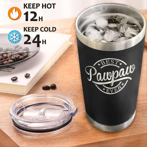 Emily Gift Vaso térmico Pawpaw de 20oz, ideal para uso diario y viajes.