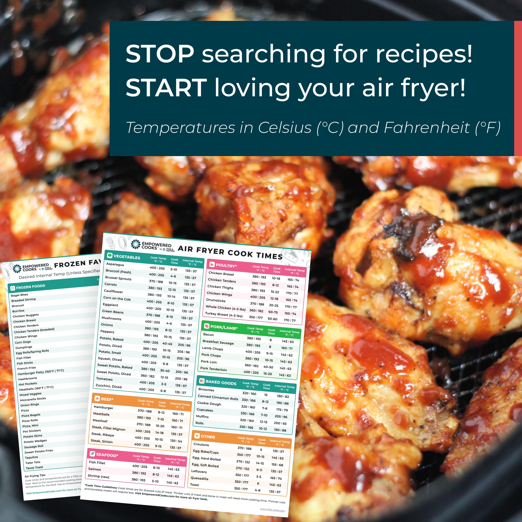 Ajustes personalizados para tu freidora con Empowered Cooks.