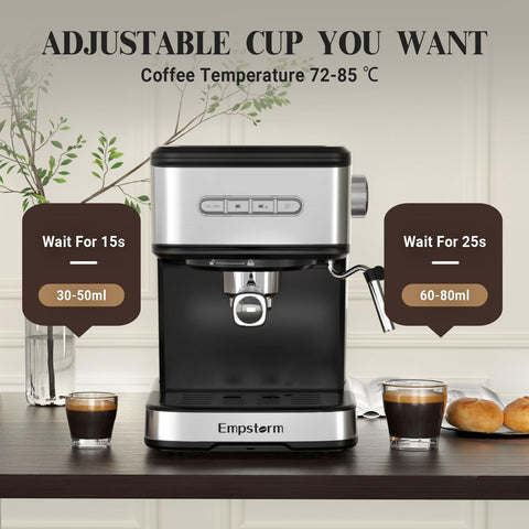 Empstorm cafetera espresso sistema de cápsulas para conveniencia.