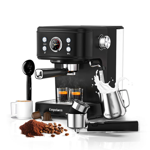 Empstorm Maquina espresso 20 Bar: extracción aromática y sabor intenso
