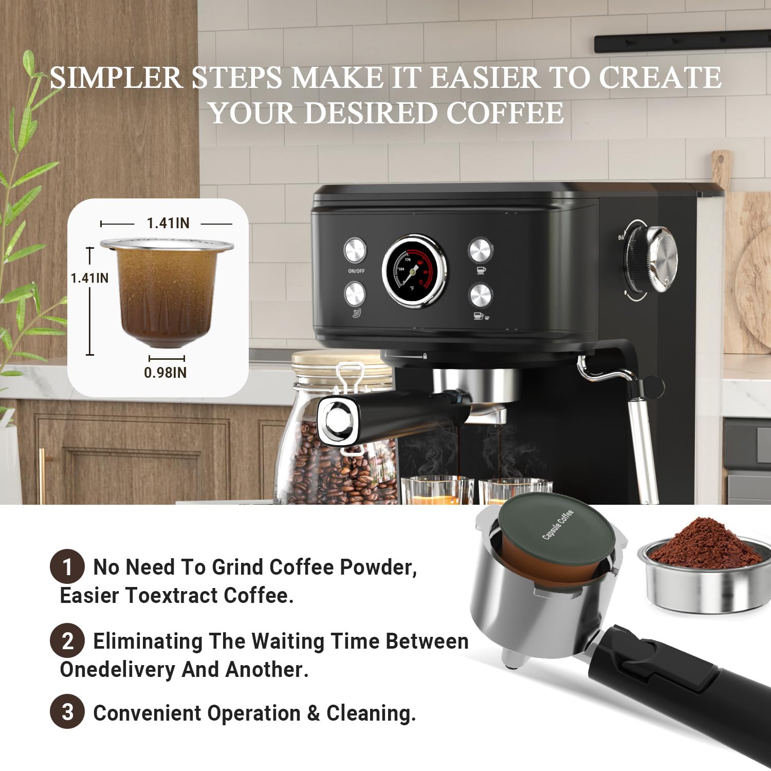 Empstorm Tanque 1.5L: ideal para múltiples tazas en una sesión