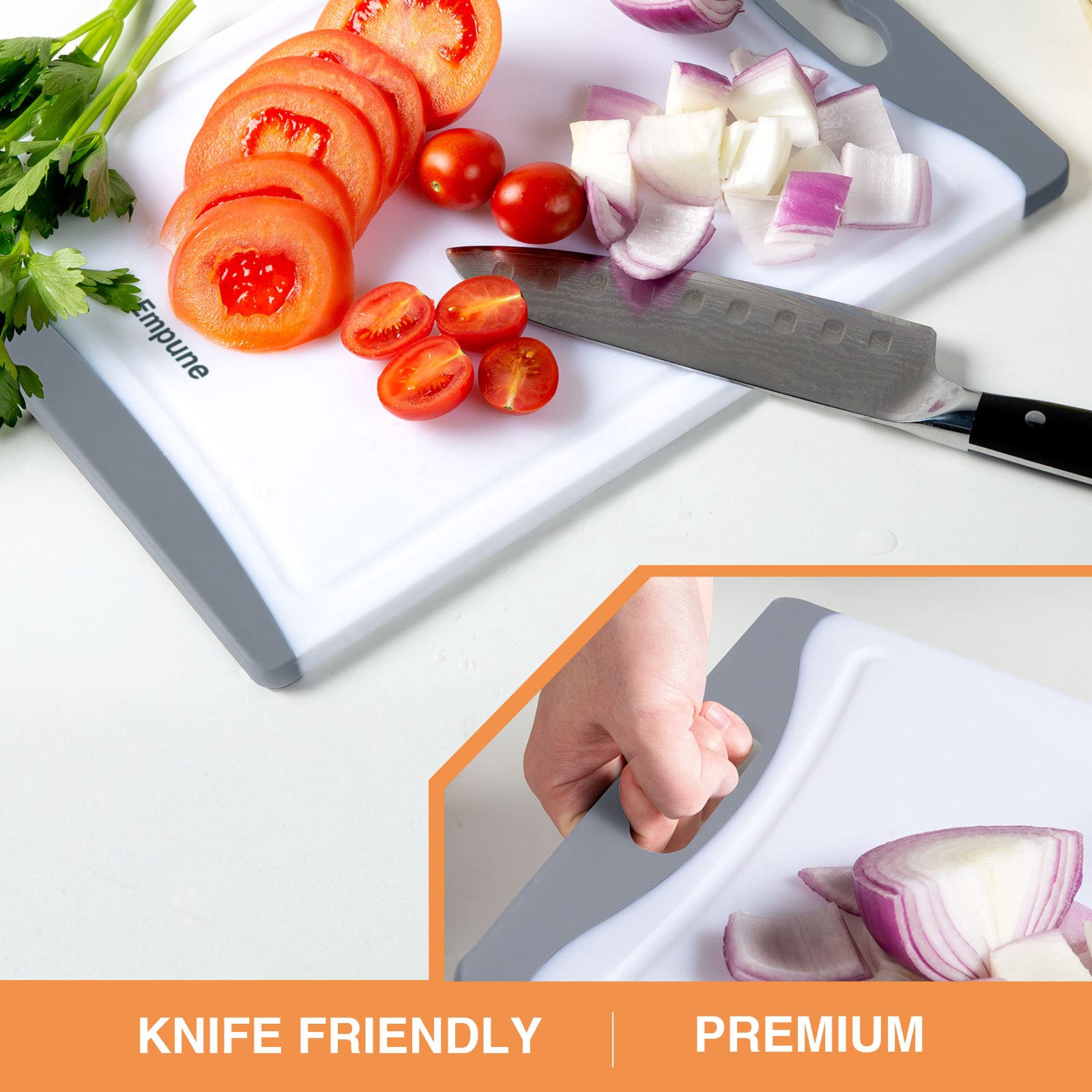 Empune juego de tablas en varias tallas para diferentes alimentos.