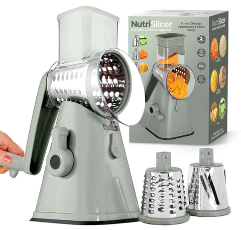 EMSON rallador queso con manivela rotativa para rallado rápido.