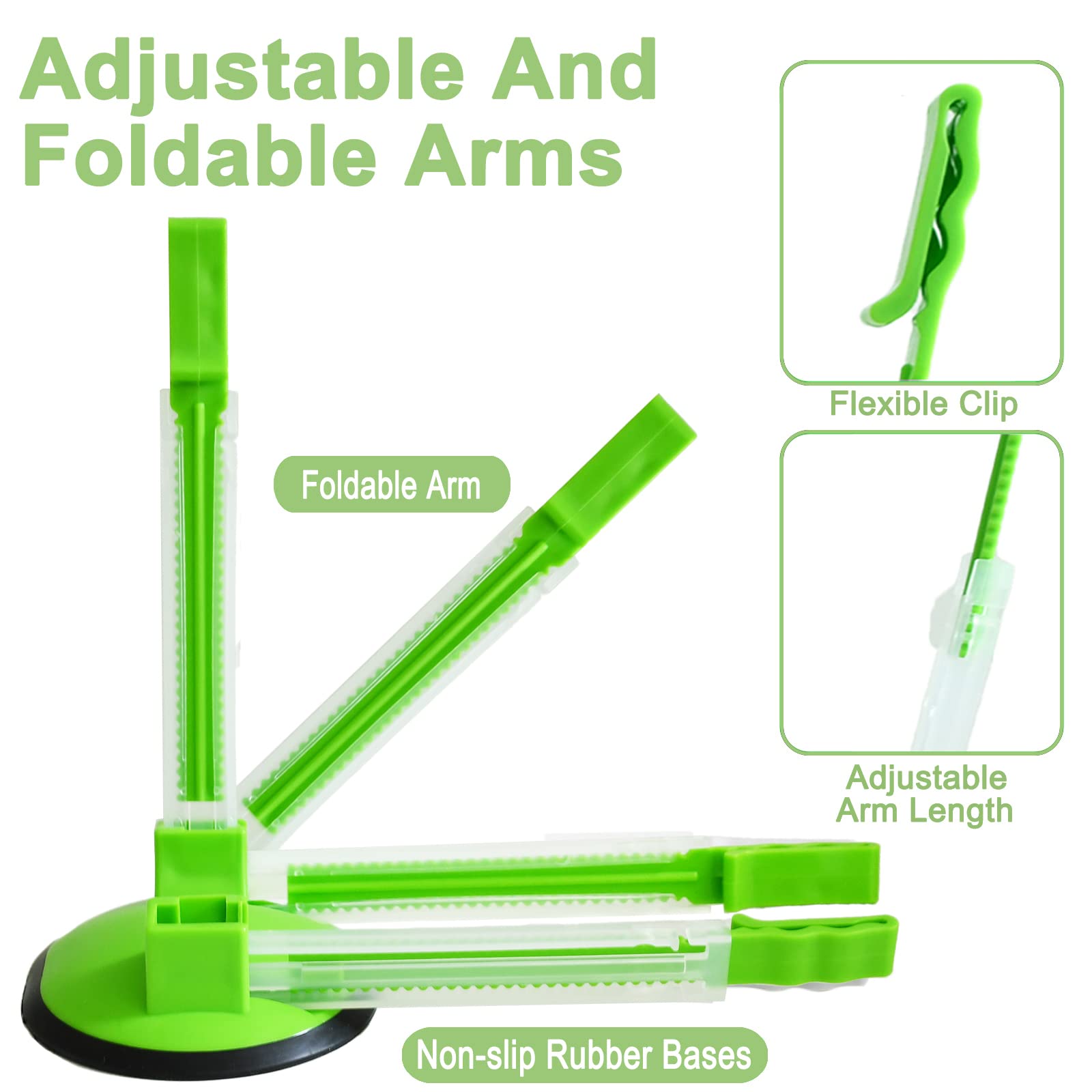Base antideslizante EMWNG Baggy Rack verde ofrece estabilidad durante el uso.