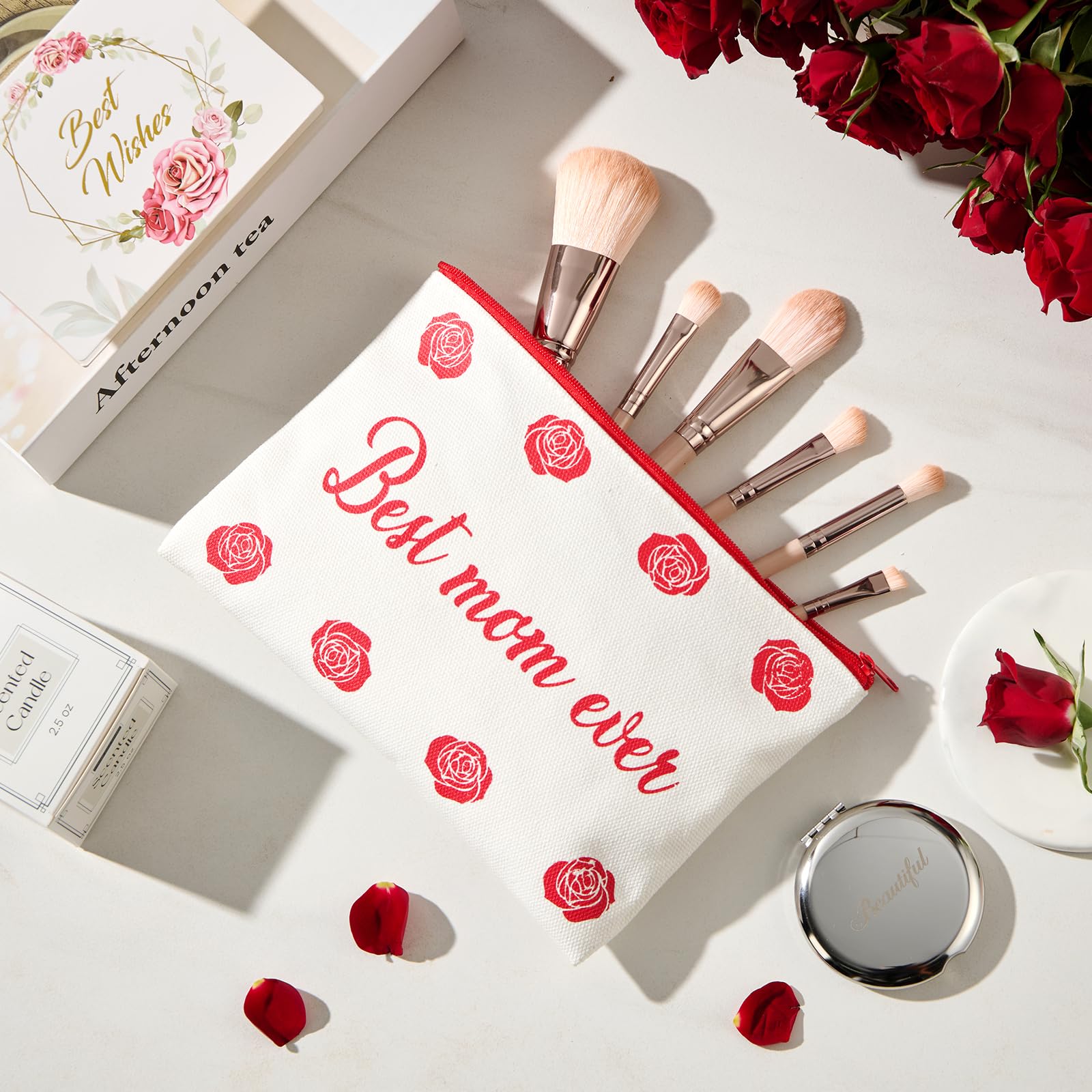 Encausto rose spoon highlights floral accents in the gift set