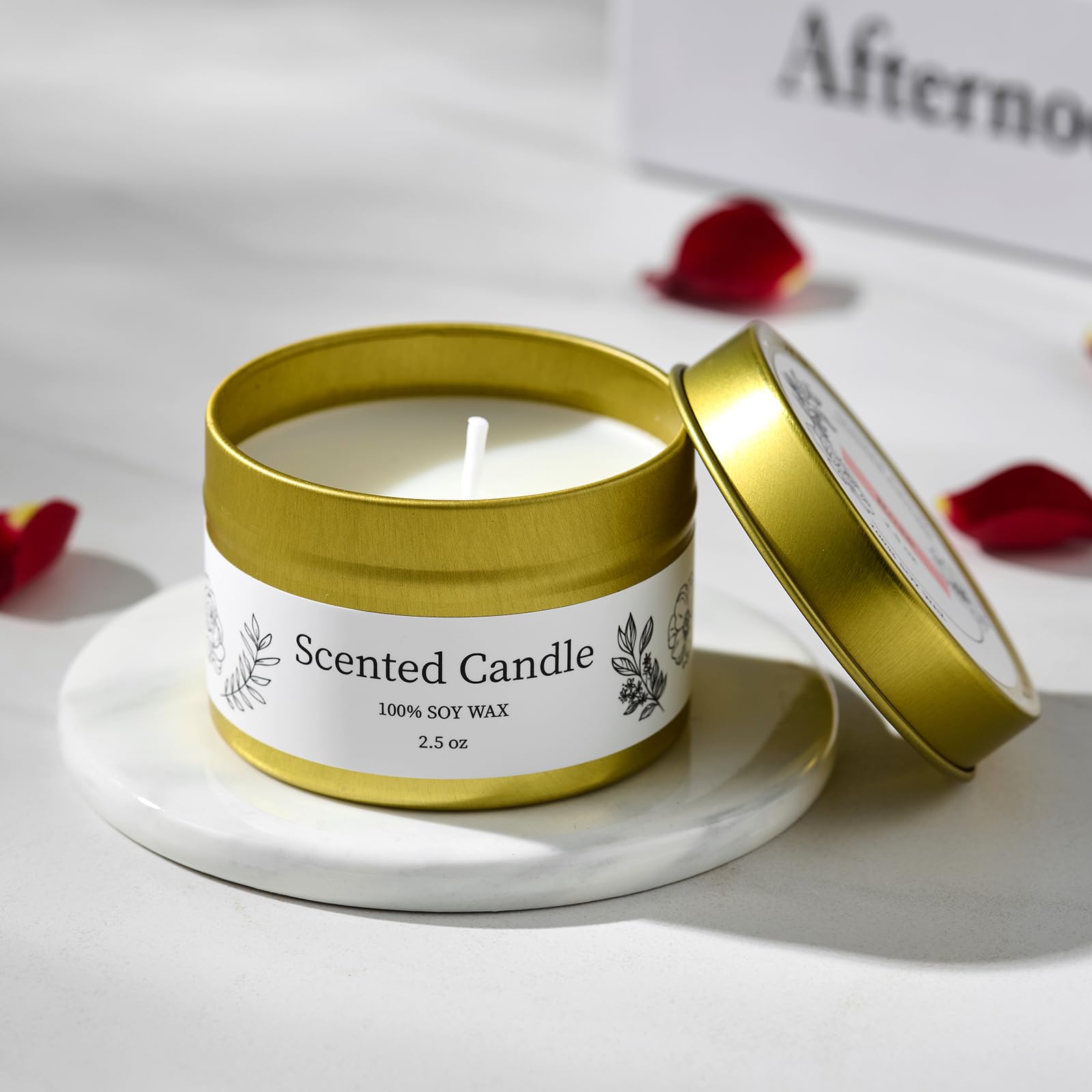 Encausto scented candle creates a gentle room ambiance
