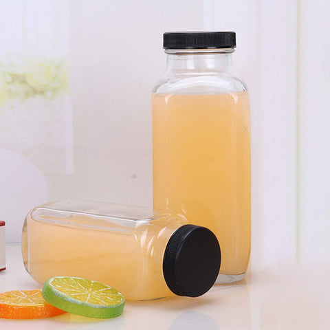 Botellas Encheng para leche y té con tapas seguras para llevar