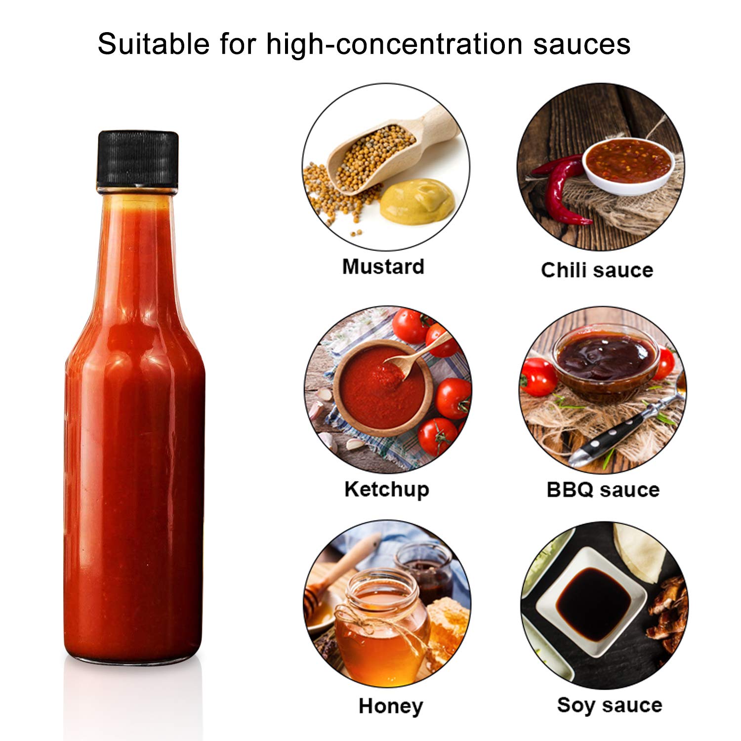 Encheng juego 35 botellas facilita almacenar y regalar salsas caseras.