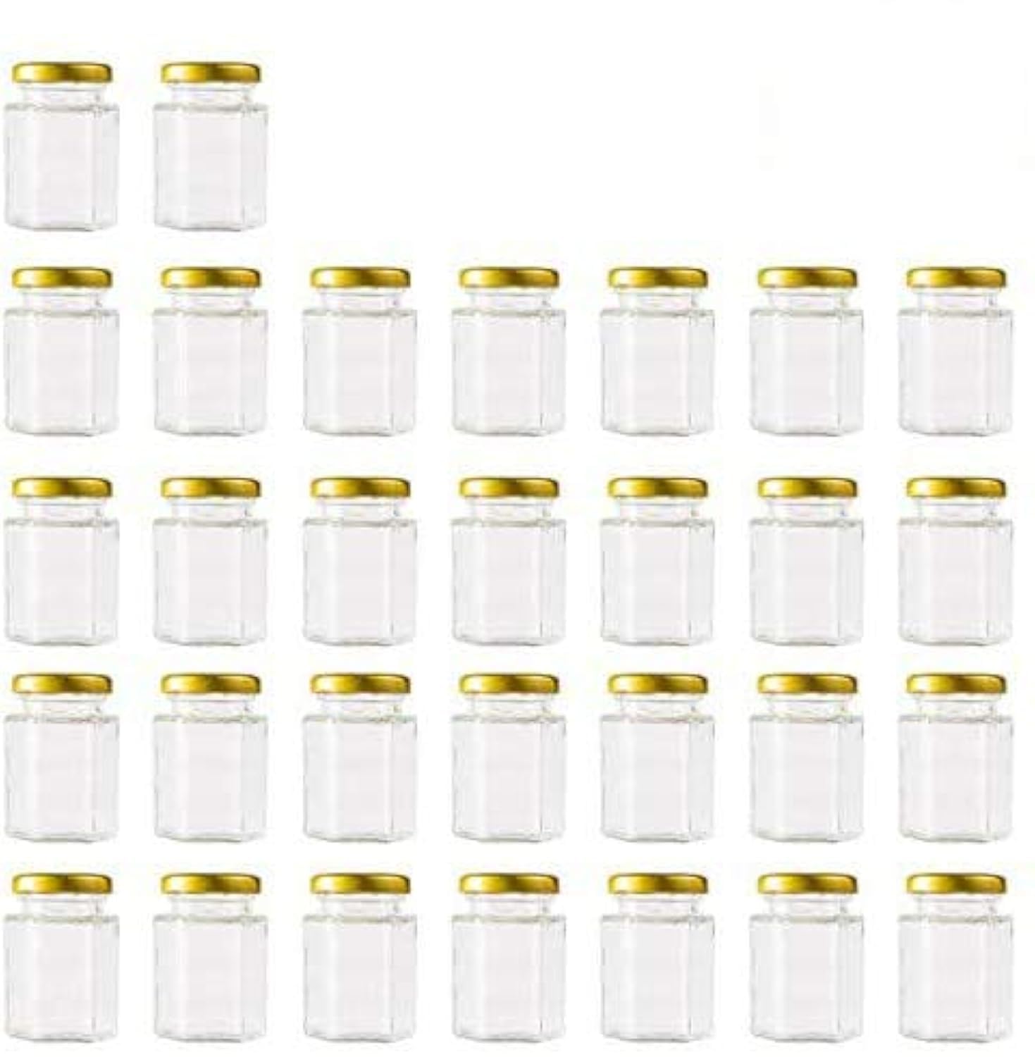 Encheng tarros hexagonales transparentes de 4oz, ideales para especias y mermeladas.