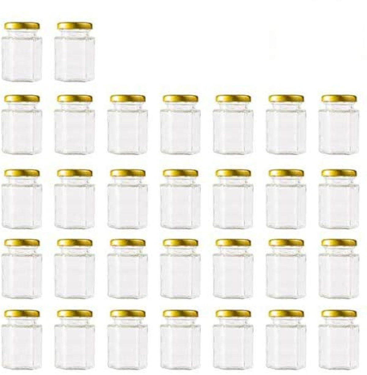 Encheng tarros hexagonales transparentes de 4oz, ideales para especias y mermeladas.