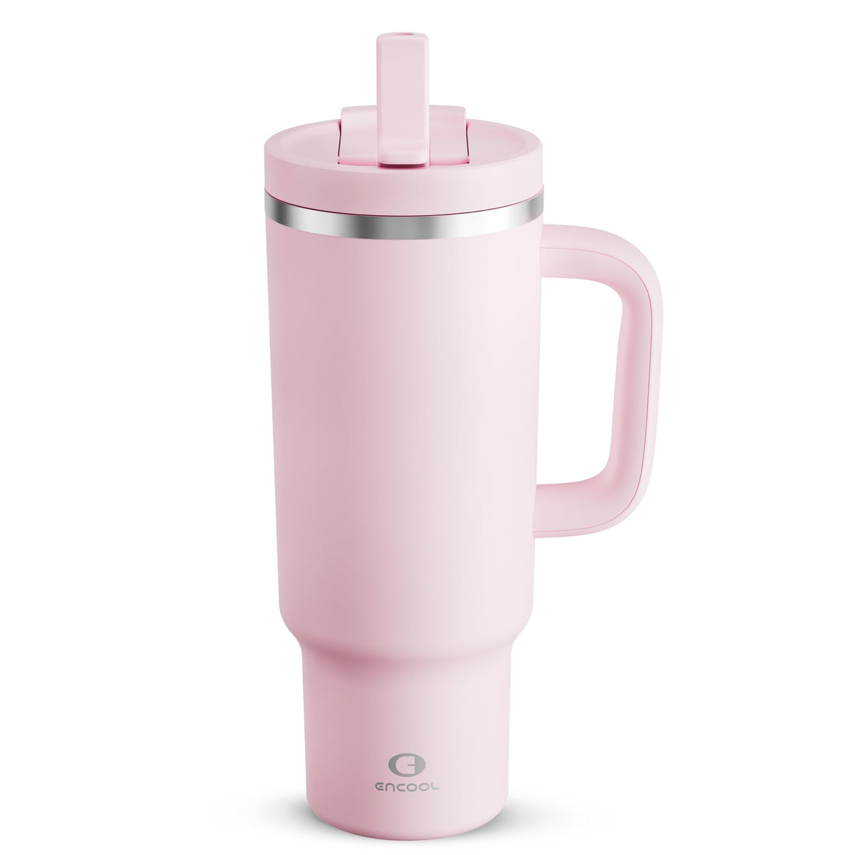 ENCOOL 40 oz vaso isotérmico con tapa plegable para evitar derrames