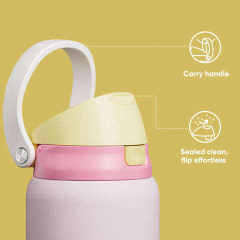 ENCOOL botella 32 onzas en mano, diseño ergonómico