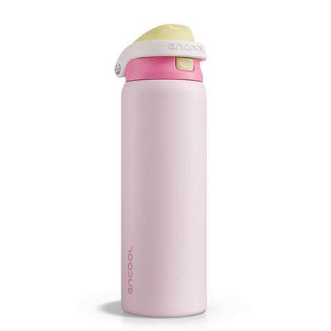 ENCOOL botella 32 onzas con paja frontal, ideal para hidratación diaria