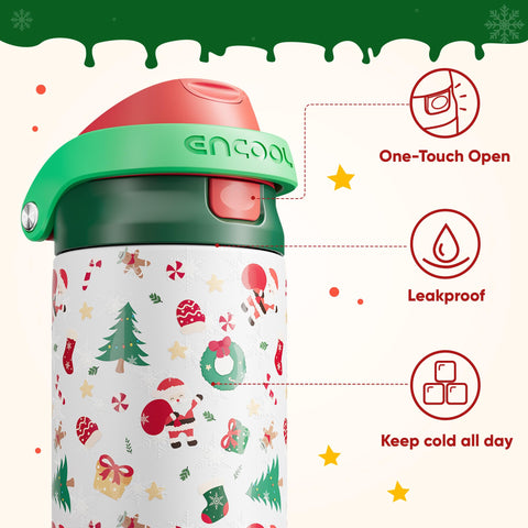 ENCOOL botella con aislamiento de doble pared para bebidas frías.