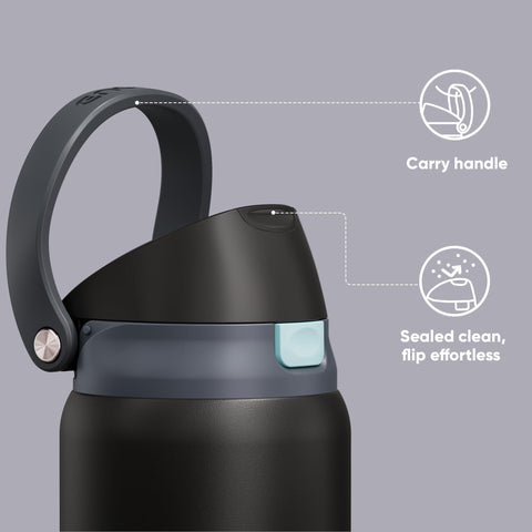 ENCOOL botella de acero inoxidable con doble pared que mantiene la temperatura.