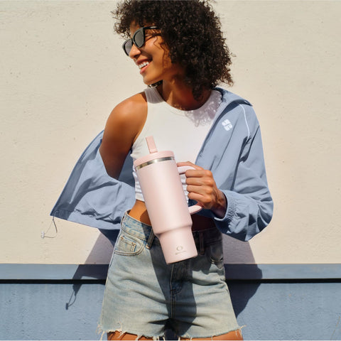 ENCOOL vaso isotérmico con aislamiento doble para mantener frío por más tiempo