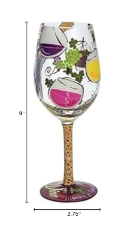 Vaso Enesco Diseños de Lolita Mi Terapia con receta de cóctel bajo la base.