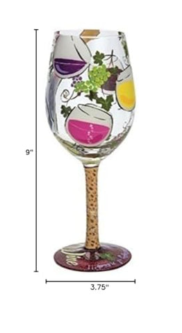 Vaso Enesco Diseños de Lolita Mi Terapia con receta de cóctel bajo la base.