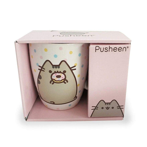 Enesco Pusheen rosquilla, detalle de la rosquilla, regalo encantador en caja decorativa.