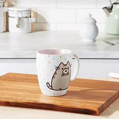 Enesco Pusheen rosquilla, taza de 12 onzas, ideal para café diario.