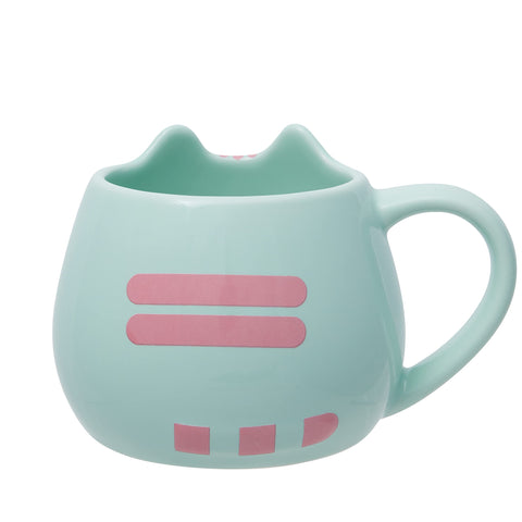 Enesco Pusheen taza-escultura pastel menta 16 onzas, regalo decorativo y práctico