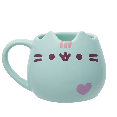 Enesco Pusheen taza-escultura pastel menta 16 onzas para comenzar el día con estilo