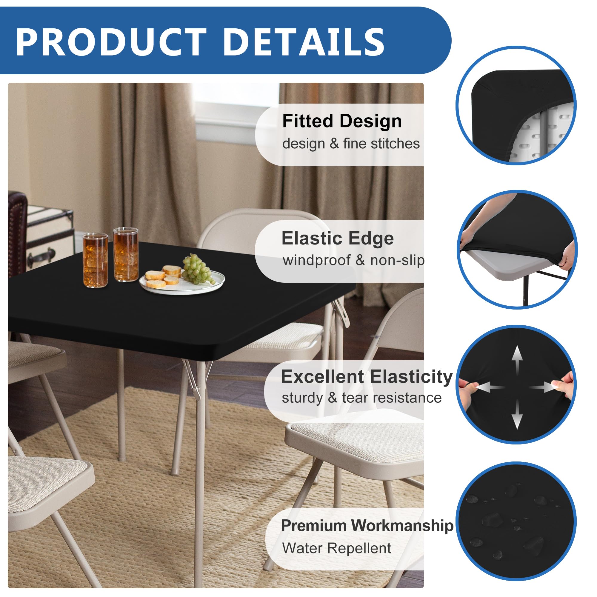 Borde elástico Enjoyidea para mesa, evita deslizamientos.