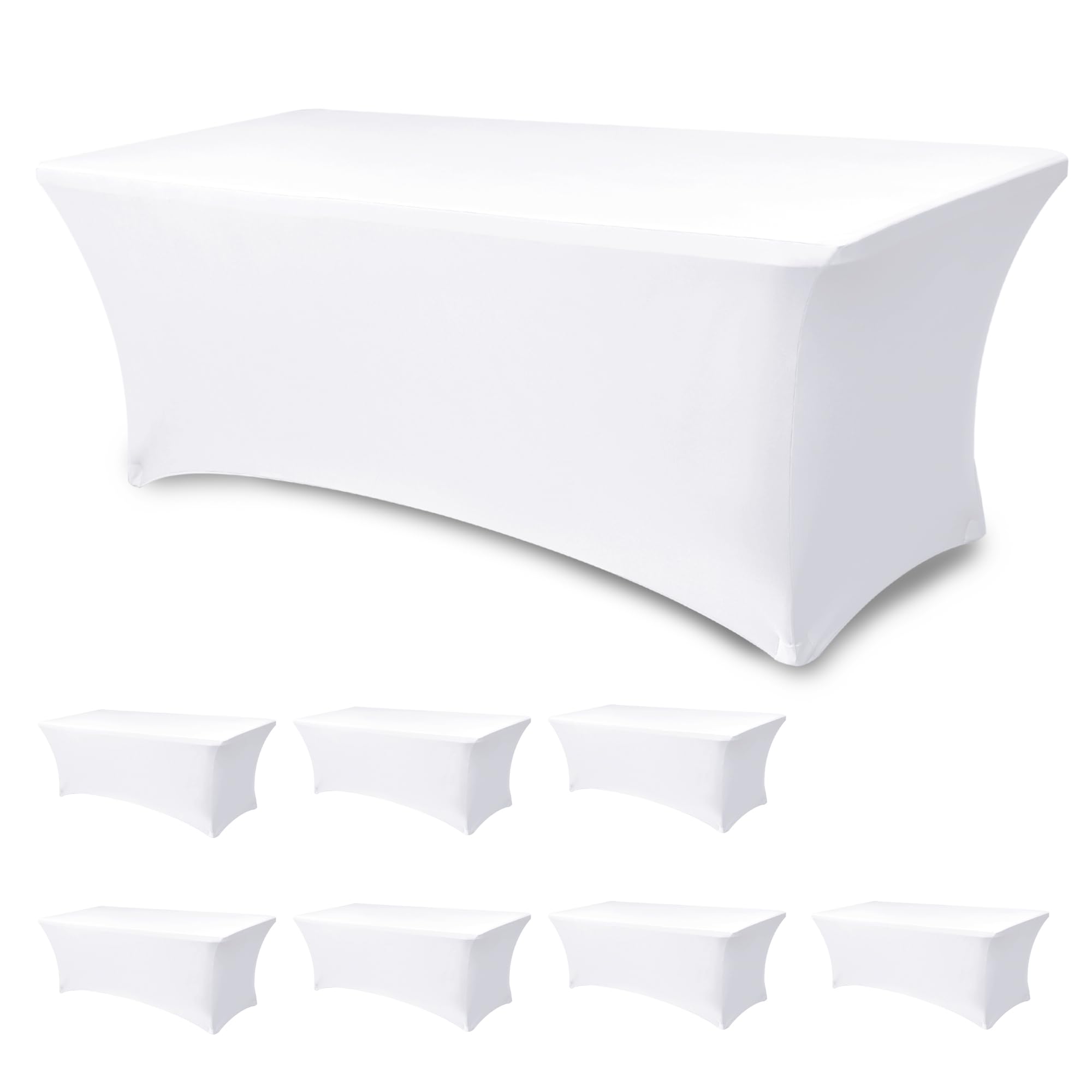 Enjoyidea cubre-mesa rectangular 6 pies ofrece ajuste perfecto para eventos.