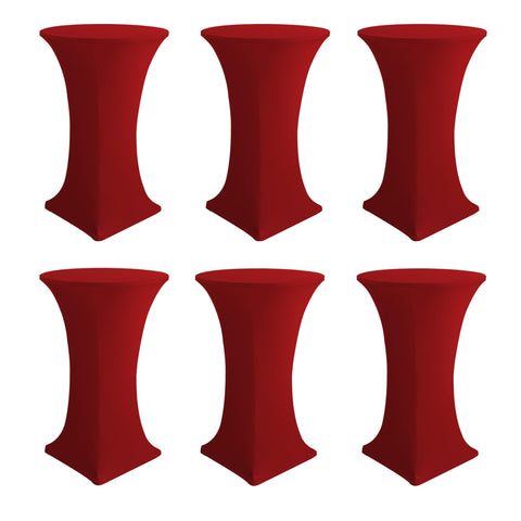 Cubierta Enjoyidea para mesa de cóctel roja con ajuste perfecto