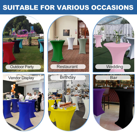 Enjoyidea cubres-mesas negro antimancha para banquetes