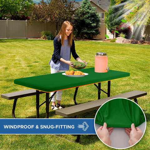 Funda para exterior Enjoyidea 6ft, color verde, ideal para picnic.