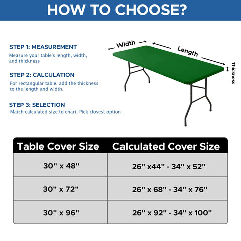 Funda de mesa rectangular Enjoyidea 6ft, diseño elástico para ajuste rápido.