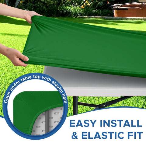 Funda elástica Enjoyidea para mesa 6ft, resistente a manchas y salpicaduras.