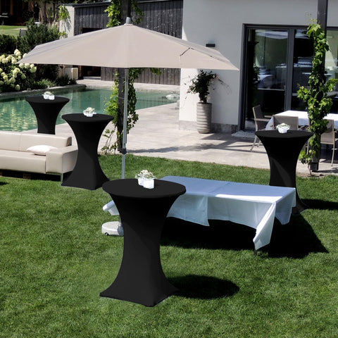 Enjoyidea mantel cóctel spandex negro para uso interior y exterior
