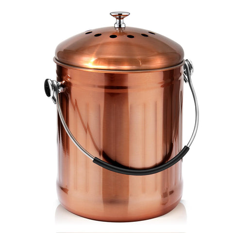 El ENLOY cubo de compostaje con tapa hermética mantiene la cocina libre de olores.