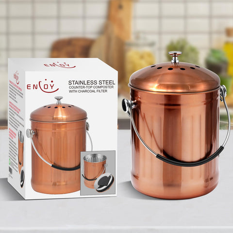 Este ENLOY es un regalo práctico para familias interesadas en compostaje doméstico.