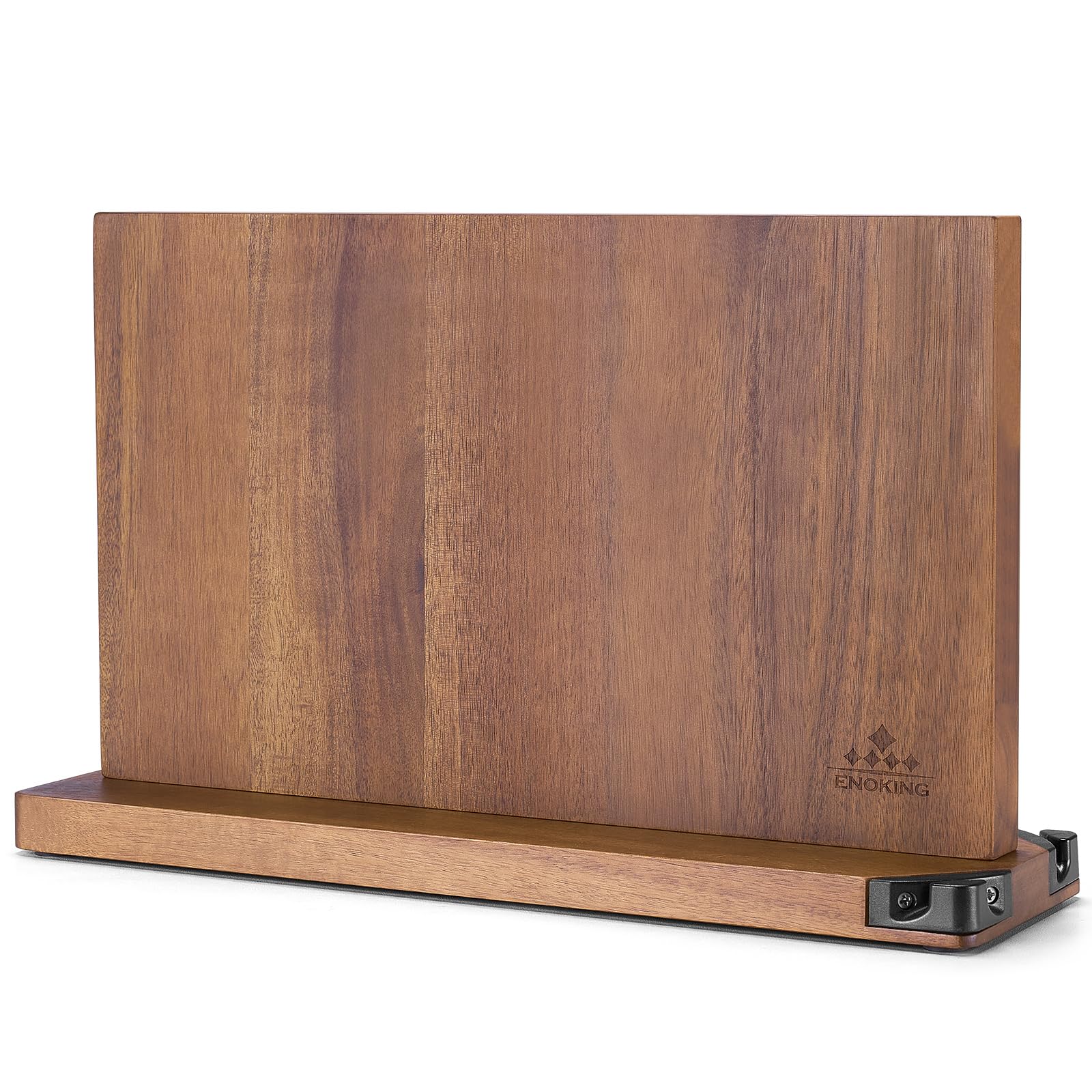 ENOKING bloque magnético para cuchillos con madera de acacia, organización elegante
