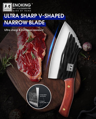 ENOKING cuchillo capaz de cortar huesos con control