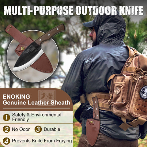 ENOKING Cuchillo Vikingo corte carne y verduras con precisión