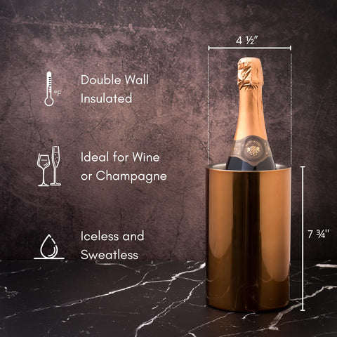 Enoluxe balde champagne cobre: añade sofisticación a la mesa.