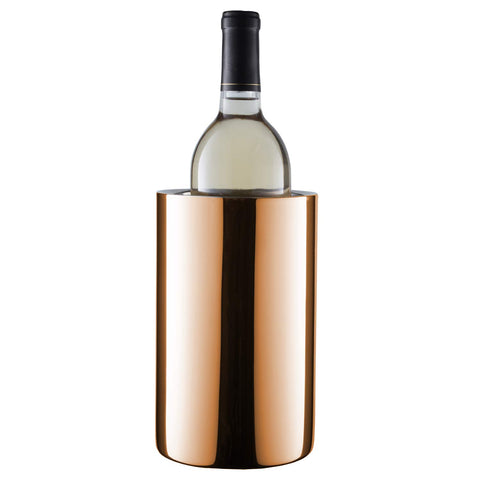 Enoluxe enfriador de vino cobre: mantiene fría la botella con estilo.