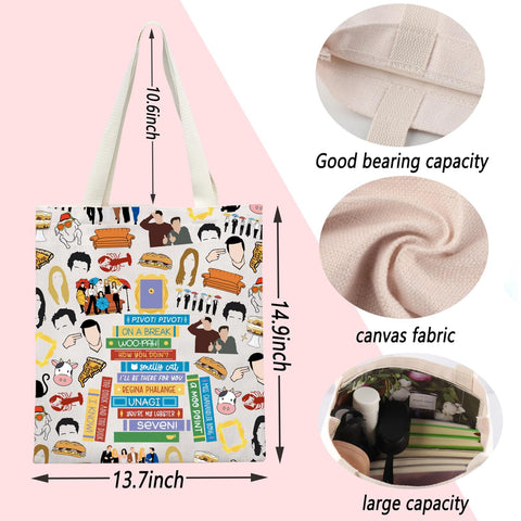 Bolsa tote ENSIANTH con impresión a doble cara para estilo único.
