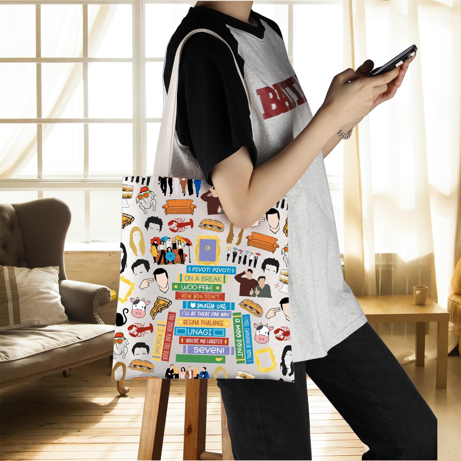Bolsa tote ENSIANTH para distintas escenas y festivales ligeros.