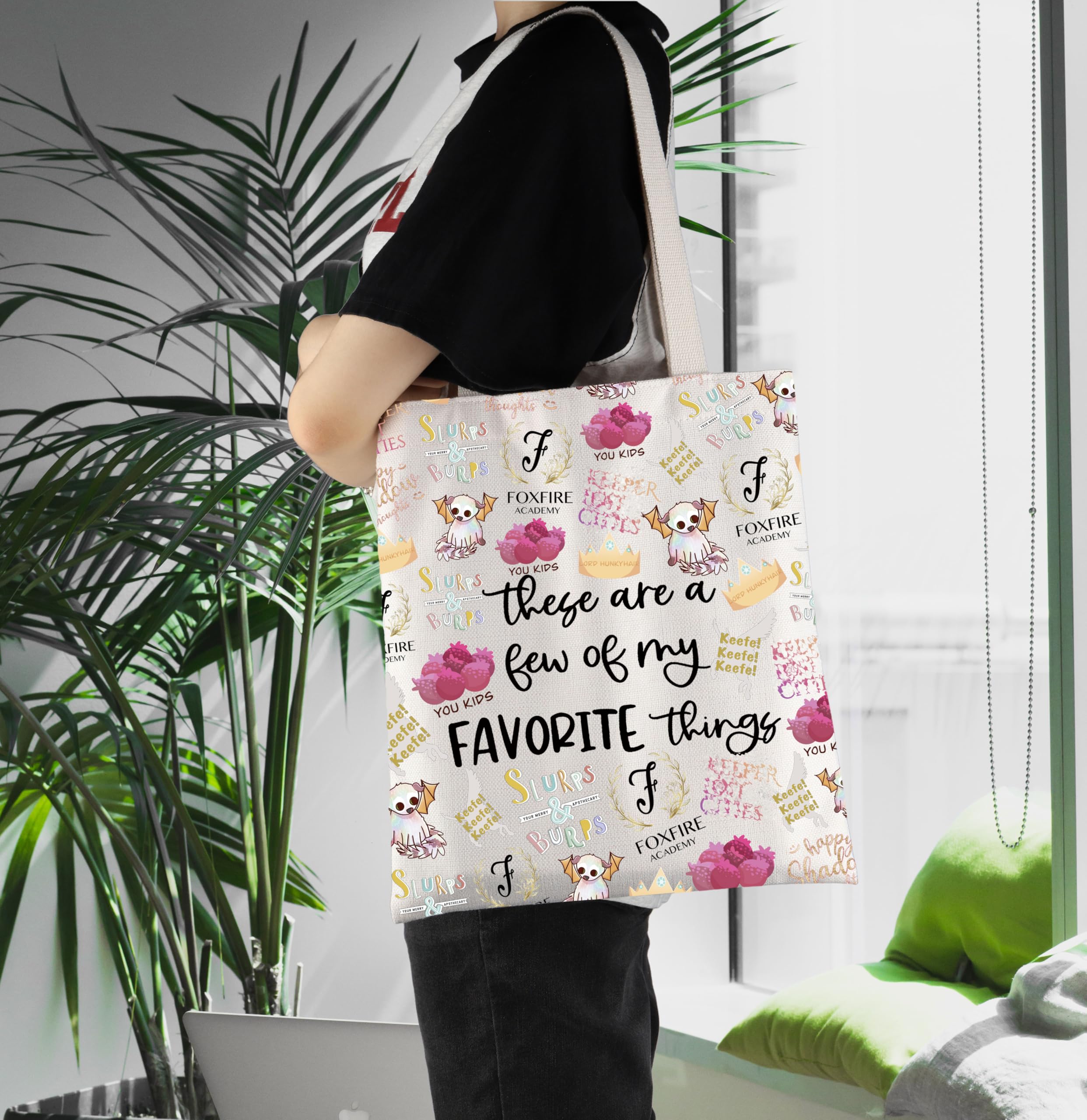 ENSIANTH KOTLC Bolsa de lona, manijas cómodas para llevar al hombro.