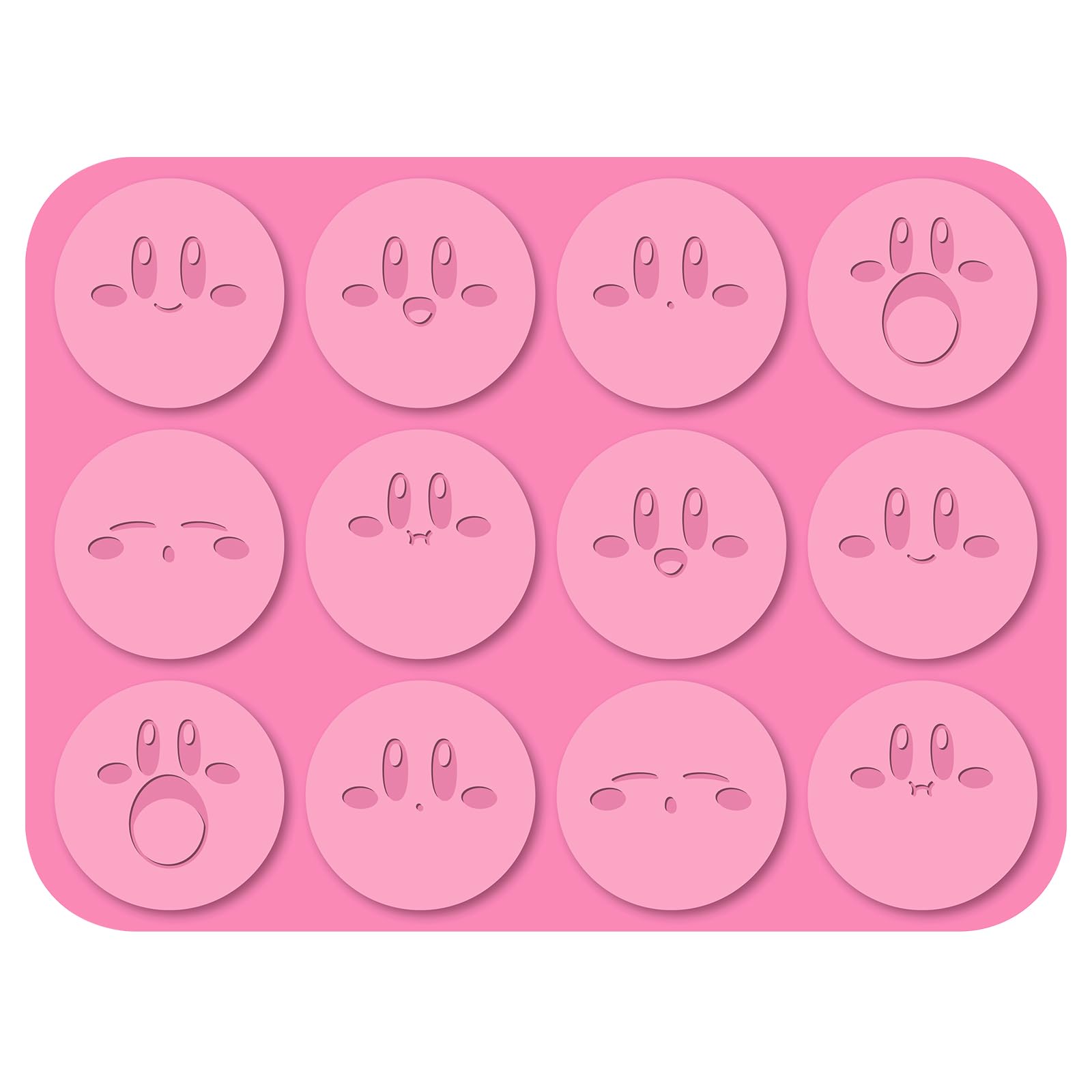 Ensky Kirby, expresiones variadas para chocolates y gelatinas creativas