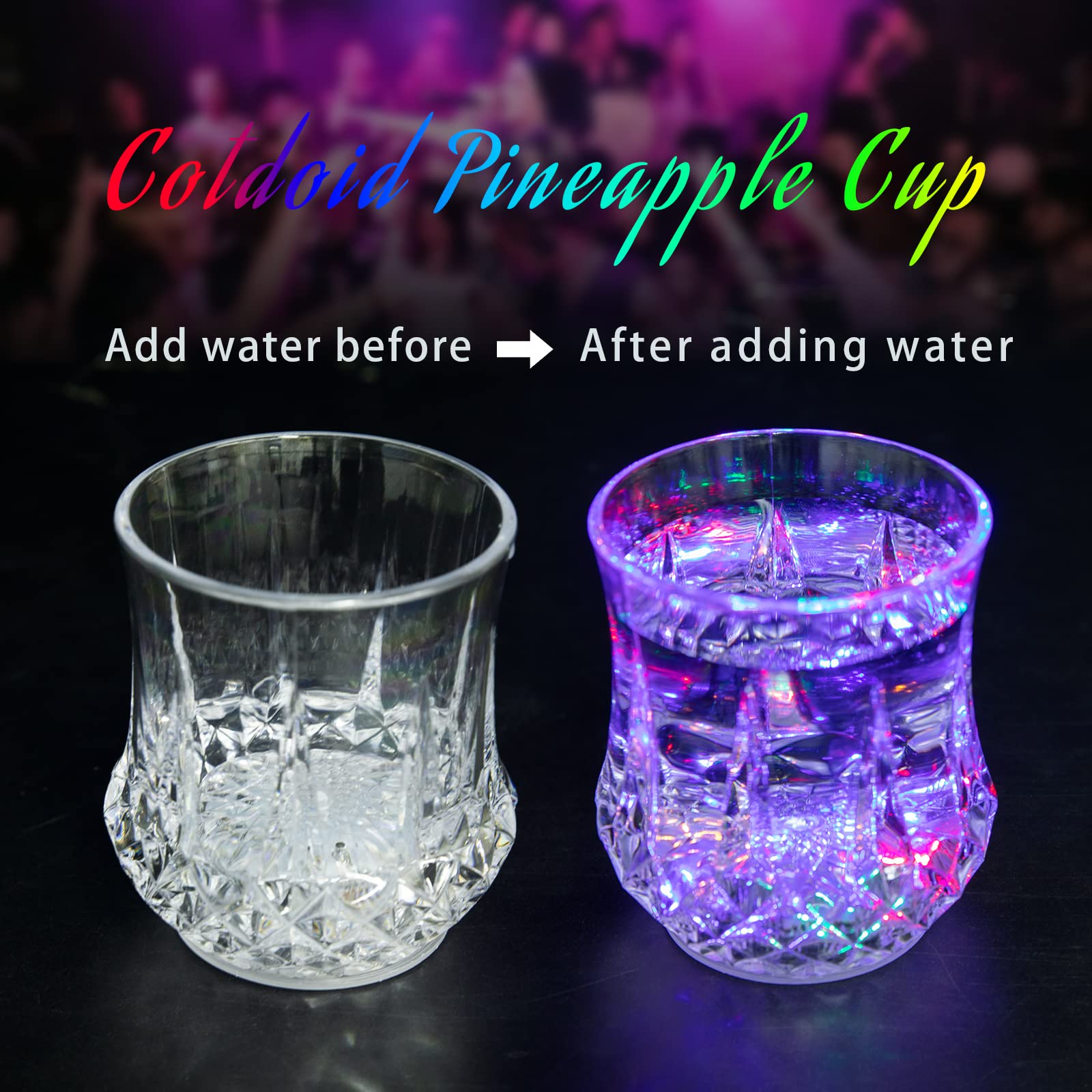 Juego de copas LED ENUOLI como regalo perfecto.