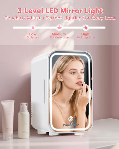 Enventor minirefrigerador con doble enfriamiento y calentamiento para cosméticos