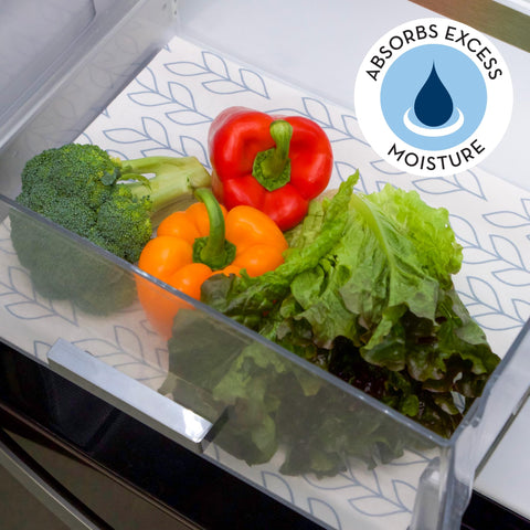 Envision Home: liner absorcion de humedad para frutas y verduras, mantienen frescura.