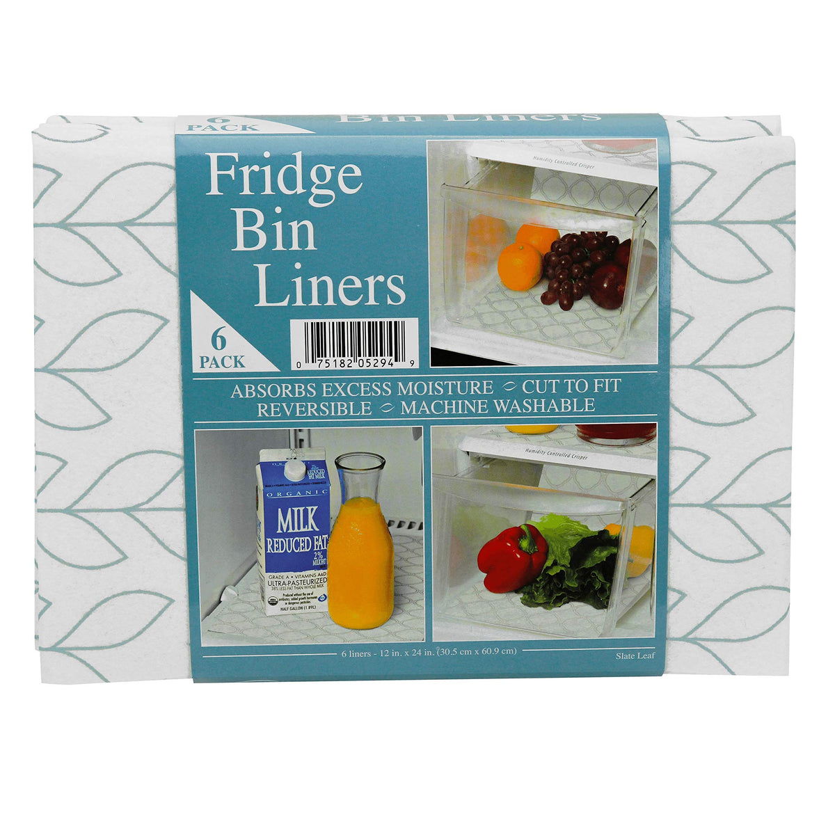 Envision Home: liners para nevera con hojas pizarra, protegen y decoran estantes.