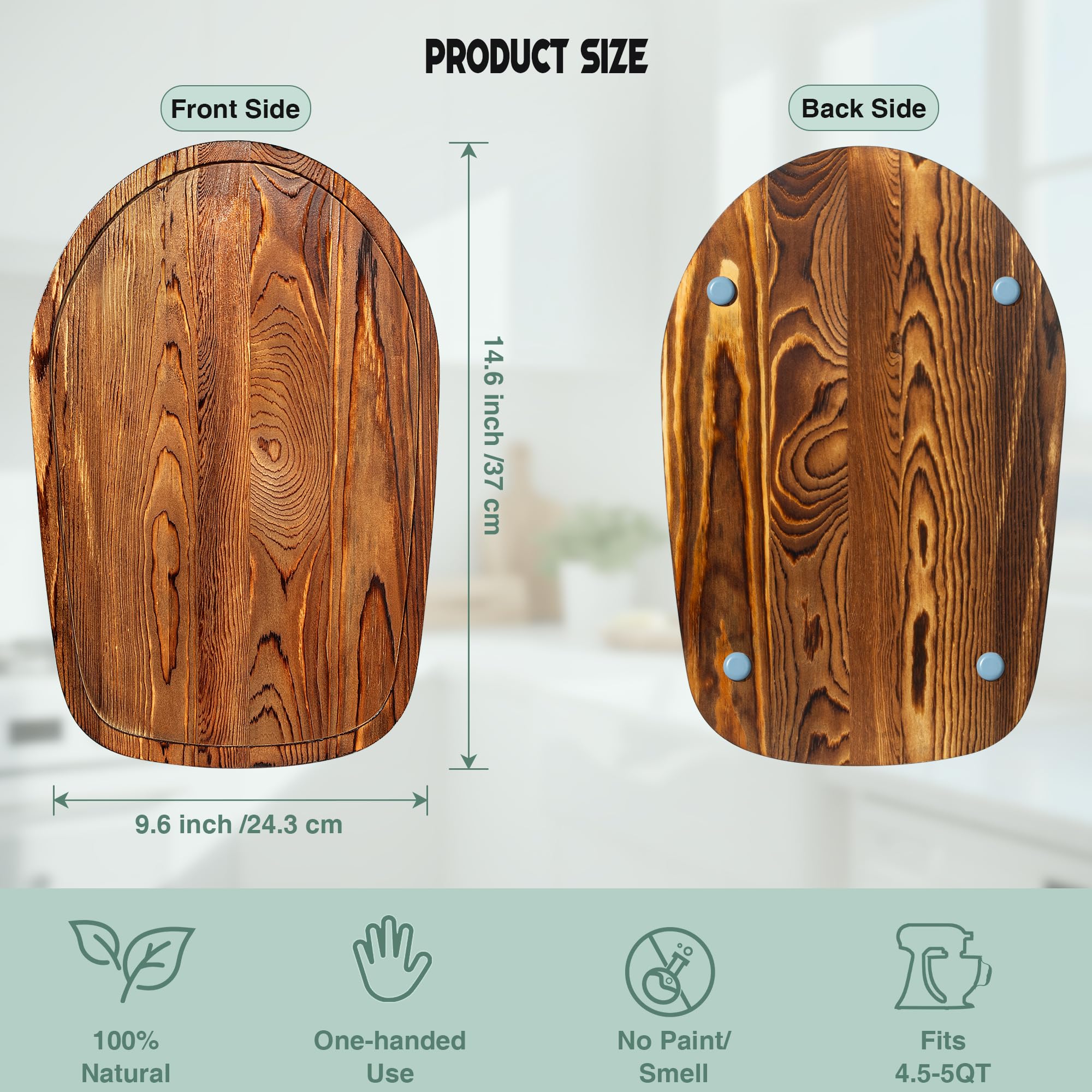 ENVTEK Protege encimera con madera natural y acabado duradero.